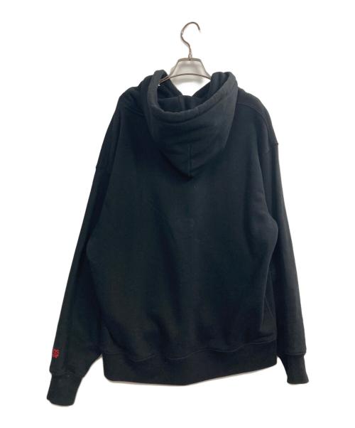 PorkChop（ポークチョップ）PORKCHOP (ポークチョップ) プリントパーカー ブラック サイズ:Lの古着・服飾アイテム