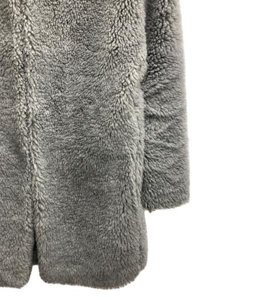 ticca（ティッカ）TICCA (ティッカ) ウールファーロングコート グレー サイズ:Fの古着・服飾アイテム