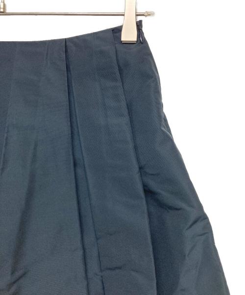 MIU MIU（ミュウミュウ）MIU MIU (ミュウミュウ) ナイロンタックミニスカート ブラック サイズ:42の古着・服飾アイテム