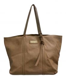 JIMMY CHOO（ジミーチュウ）の古着「レザートートバッグ」｜ベージュ