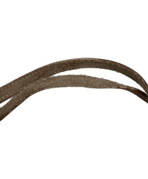 JIMMY CHOO（ジミーチュウ）JIMMY CHOO (ジミーチュウ) レザートートバッグ ベージュの古着・服飾アイテム