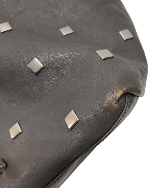 JIMMY CHOO（ジミーチュウ）JIMMY CHOO (ジミーチュウ) レザートートバッグ グレーの古着・服飾アイテム