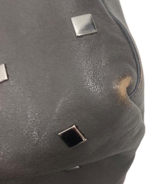 JIMMY CHOO（ジミーチュウ）JIMMY CHOO (ジミーチュウ) レザートートバッグ グレーの古着・服飾アイテム