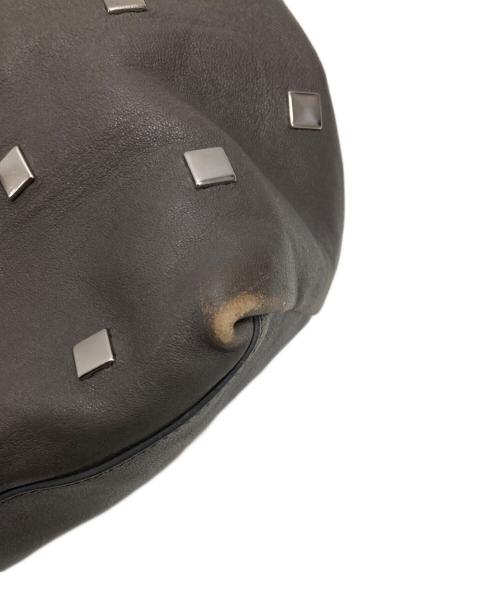 JIMMY CHOO（ジミーチュウ）JIMMY CHOO (ジミーチュウ) レザートートバッグ グレーの古着・服飾アイテム