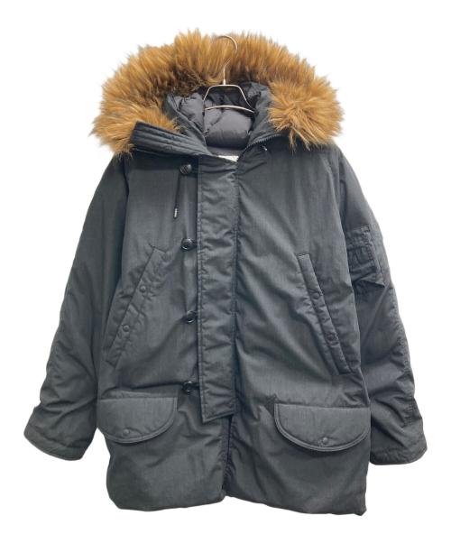 NANGA（ナンガ）NANGA (ナンガ) WAIPER (ワイパー) 別注FIRE RESISTANT N-3Bダウンジャケット（ファイヤ　レシスタント　エヌ　3ビー） ブラック サイズ:Lの古着・服飾アイテム