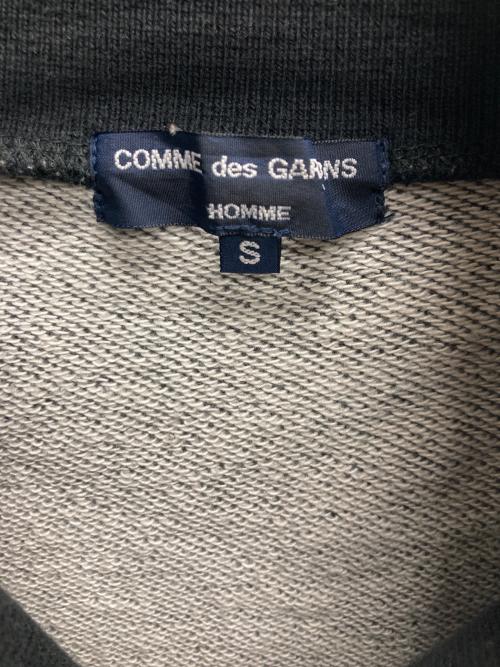 COMME des GARCONS HOMME（コムデギャルソン オム）COMME des GARCONS HOMME (コムデギャルソン オム) 異素材切替ジップアップスウェット グレー サイズ:Sの古着・服飾アイテム