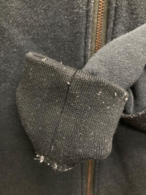 COMME des GARCONS HOMME（コムデギャルソン オム）COMME des GARCONS HOMME (コムデギャルソン オム) 異素材切替ジップアップスウェット グレー サイズ:Sの古着・服飾アイテム