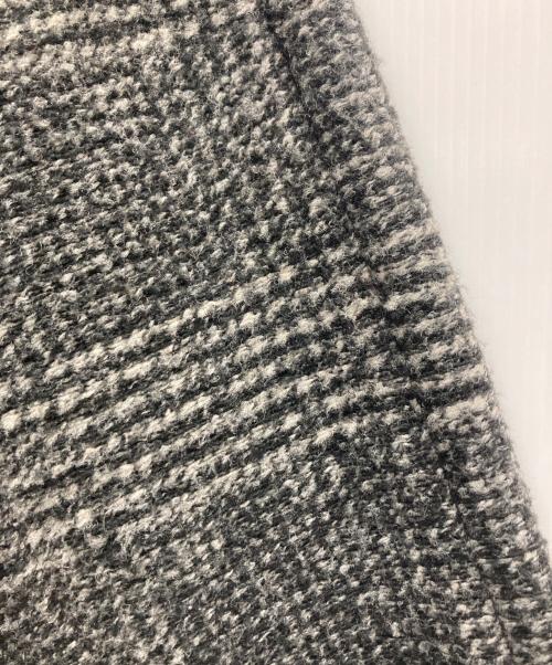 Spick and Span（スピック＆スパン）Spick and Span (スピック＆スパン) Wスライバーチェックハーフコート ブラック サイズ:38の古着・服飾アイテム