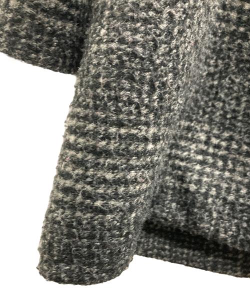 Spick and Span（スピック＆スパン）Spick and Span (スピック＆スパン) Wスライバーチェックハーフコート ブラック サイズ:38の古着・服飾アイテム