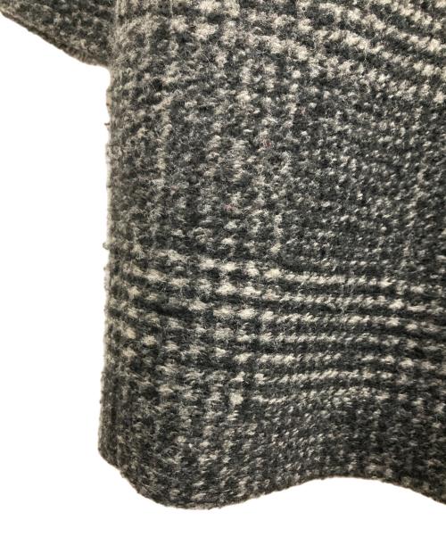 Spick and Span（スピック＆スパン）Spick and Span (スピック＆スパン) Wスライバーチェックハーフコート ブラック サイズ:38の古着・服飾アイテム