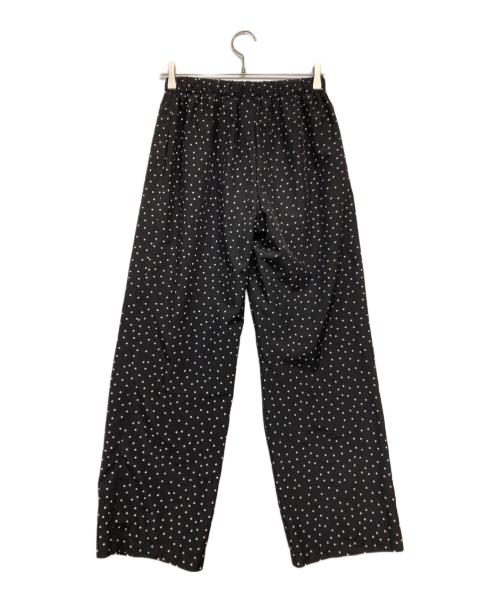 Spick and Span（スピック＆スパン）Spick and Span (スピック＆スパン) ドットプリントイージーストレートパンツ ブラック サイズ:38の古着・服飾アイテム