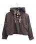 jonnlynx（ジョンリンクス）の古着「cotton linen short hoodie（コットン　リネン　ショート　フーディー）」｜ブラウン