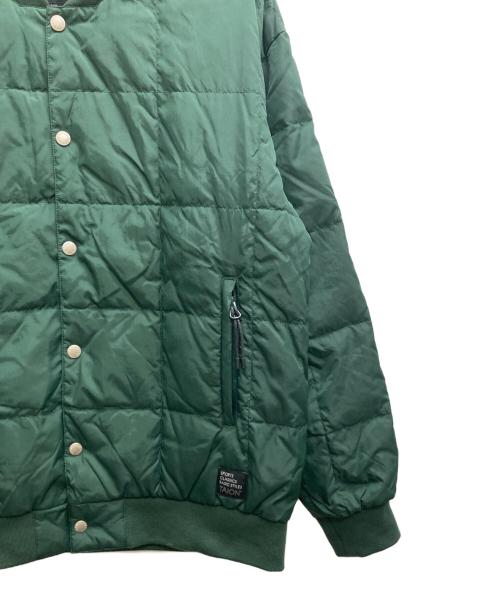 TAION（タイオン）TAION (タイオン) スポーツクラシック ダウンスタジアムジャンパー グリーン サイズ:Lの古着・服飾アイテム