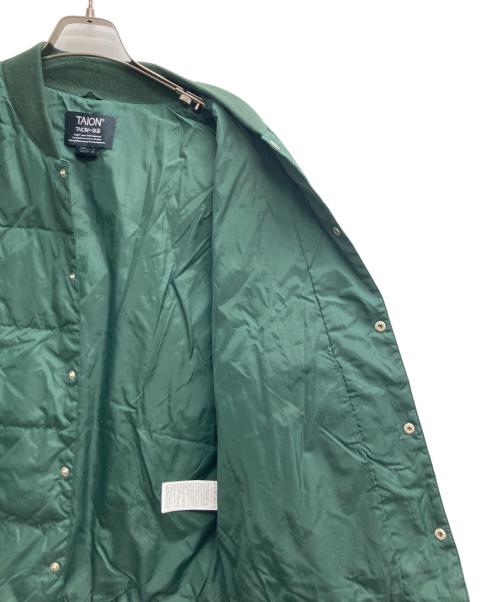 TAION（タイオン）TAION (タイオン) スポーツクラシック ダウンスタジアムジャンパー グリーン サイズ:Lの古着・服飾アイテム