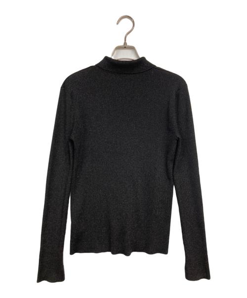 Mila Owen（ミラオーウェン）Mila Owen (ミラオーウェン) ポロ衿ニットタックフレアスカートコーデSET ブラックの古着・服飾アイテム