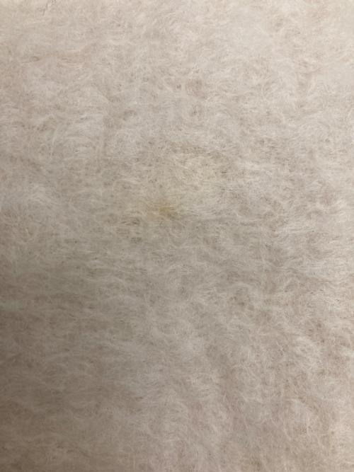 LOEWE（ロエベ）LOEWE (ロエベ) モヘアウールレザーパッチロゴマフラー アイボリーの古着・服飾アイテム