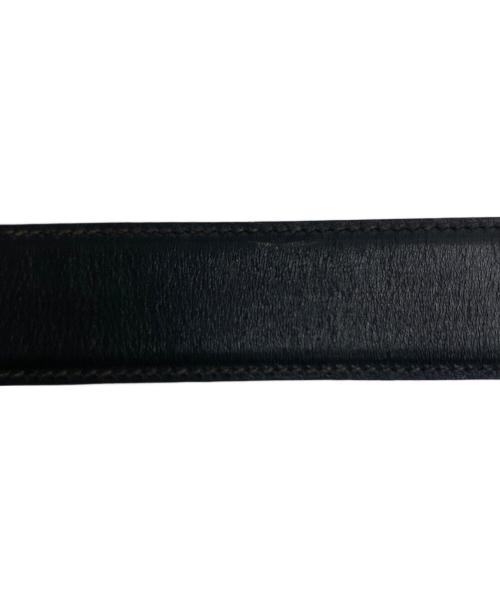 GUCCI（グッチ）GUCCI (グッチ) レザーベルト ブラックの古着・服飾アイテム
