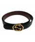 GUCCI（グッチ）の古着「レザーベルト」｜ブラック