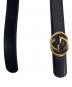 GUCCI (グッチ) レザーベルト ブラック：4000円
