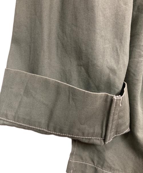 salvy;（サヴィー）salvy; (サヴィー) ハイツイステッドコットン オーバーシャツ カーキ サイズ:2の古着・服飾アイテム