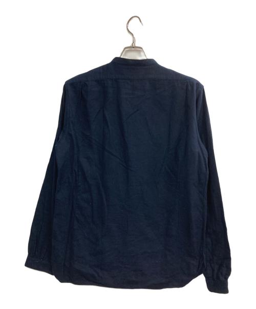 OLD JOE & Co.（オールドジョー）OLD JOE & Co. (オールドジョー) STUD BAND COLLAR SHIRTS ネイビー サイズ:161/2の古着・服飾アイテム