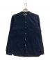 OLD JOE & Co.（オールドジョー）の古着「STUD BAND COLLAR SHIRTS」｜ネイビー