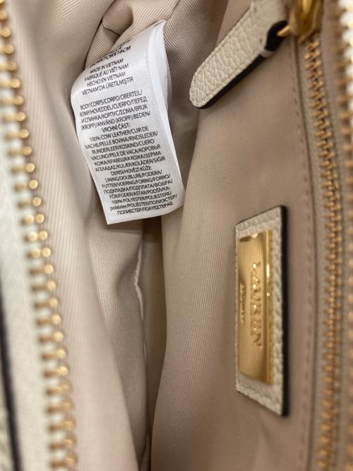 LAUREN RALPH LAUREN（ローレンラルフローレン）LAUREN RALPH LAUREN (ローレンラルフローレン) ショルダーバッグ アイボリーの古着・服飾アイテム
