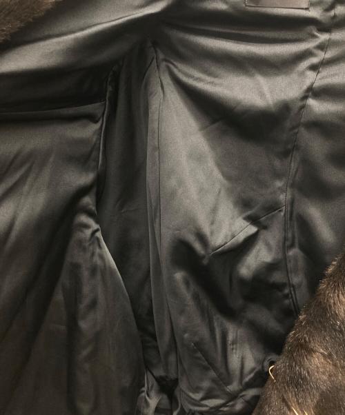 COMME des GARCONS（コムデギャルソン）COMME des GARCONS (コムデギャルソン) フェイクファーポンチョ風ボタンレスジャケット ブラウン サイズ:表記無し（実寸サイズをご参照下さい）の古着・服飾アイテム