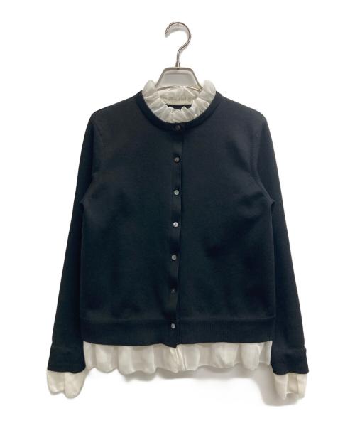 UNITED ARROWS（ユナイテッドアローズ）UNITED ARROWS (ユナイテッドアローズ) 25AW 4way シフォンカーディガン ブラック サイズ:表記無し（実寸サイズをご参照下さい）の古着・服飾アイテム