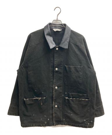 中古・古着通販】ANCELLM (アンセルム) DUCK COVERALL JACKET ブラック
