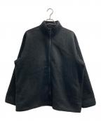 BLURHMSブラームス）の古着「Pe/Silk Fleece ZIP Jacket」｜ダークグレー