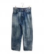 ANCELLMアンセルム）の古着「15th anniversary SELVEDGE DENIM STRAIGHT 5P PANTS」｜スカイブルー