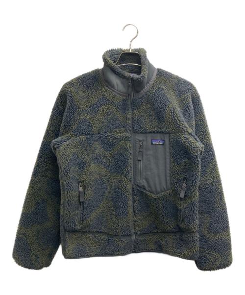 Patagonia（パタゴニア）Patagonia (パタゴニア) Classic Retro-X Jacket  波模様 グリーン サイズ:Sの古着・服飾アイテム