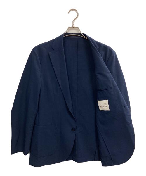 MACKINTOSH PHILOSOPHY（マッキントッシュ フィロソフィー）MACKINTOSH PHILOSOPHY (マッキントッシュ フィロソフィー) シアサッカーテーラードジャケット ネイビー サイズ:38の古着・服飾アイテム