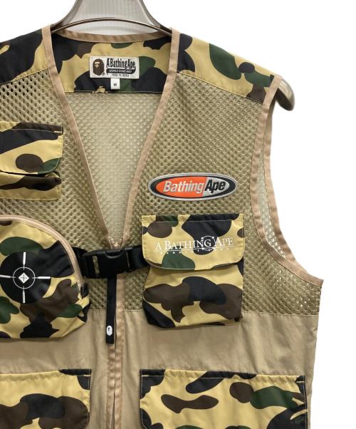 A BATHING APE（ア ベイシング エイプ）A BATHING APE (ア ベイシング エイプ) Camouflage logo-print shell and mesh jacket ベージュ サイズ:Mの古着・服飾アイテム