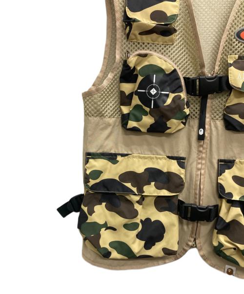 A BATHING APE（ア ベイシング エイプ）A BATHING APE (ア ベイシング エイプ) Camouflage logo-print shell and mesh jacket ベージュ サイズ:Mの古着・服飾アイテム