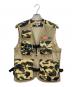 A BATHING APE（ア ベイシング エイプ）の古着「Camouflage logo-print shell and mesh jacket」｜ベージュ