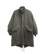 MARKAマーカ）の古着「MODS PARKA WOOL LINEN BACK SATIN」｜オリーブ
