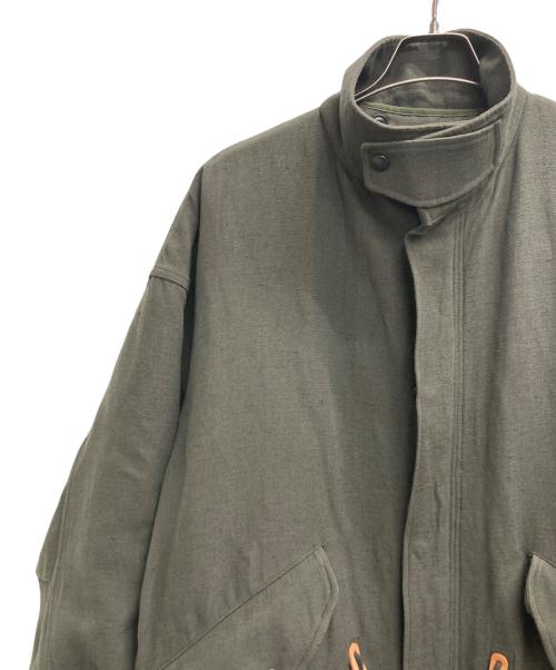 MARKA（マーカ）MARKA (マーカ) MODS PARKA WOOL LINEN BACK SATIN オリーブ サイズ:1の古着・服飾アイテム