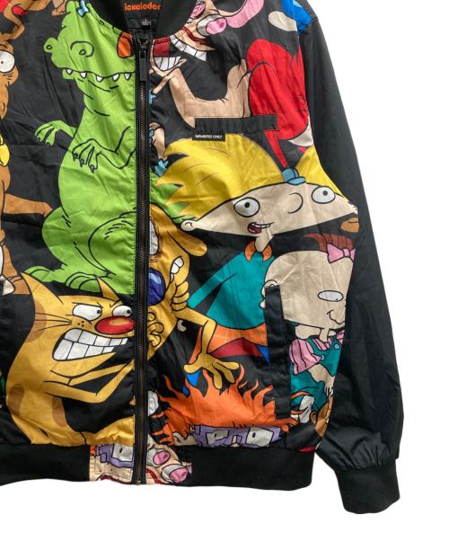 MEMBERS ONLY（メンバーズオンリー）MEMBERS ONLY (メンバーズオンリー) NICKELODEON (ニコロデオン) ボンバージャケット ブラック サイズ:Lの古着・服飾アイテム