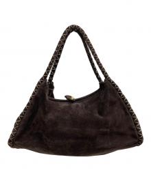 BALLY（バリー）の古着「スエードバッグ」｜ブラウン