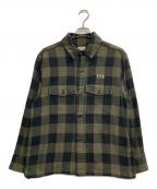 TESテス）の古着「CALIFORNIA CHECK SHIRT JACKET」｜オリーブ