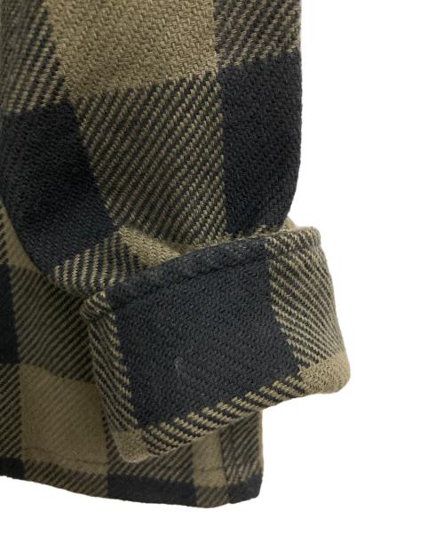 TES（テス）TES (テス) CALIFORNIA CHECK SHIRT JACKET オリーブ サイズ:LARGEの古着・服飾アイテム