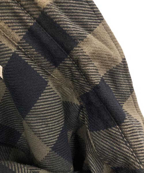TES（テス）TES (テス) CALIFORNIA CHECK SHIRT JACKET オリーブ サイズ:LARGEの古着・服飾アイテム
