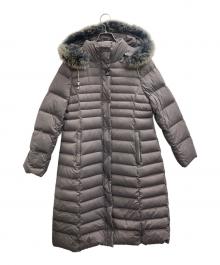 JEAN LOUIS SCHERRER（ジャンルイ シェレル）の古着「ブルーフォックスファー付ダウンコート」｜グレージュ