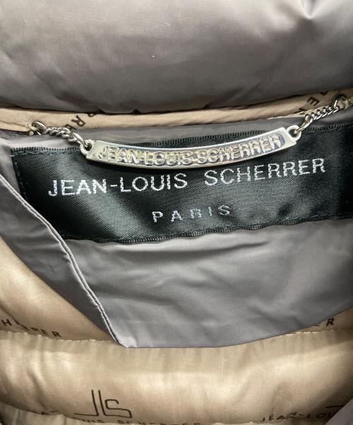 JEAN LOUIS SCHERRER（ジャンルイ シェレル）JEAN LOUIS SCHERRER (ジャンルイ シェレル) ブルーフォックスファー付ダウンコート グレージュ サイズ:Mの古着・服飾アイテム