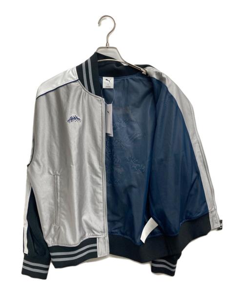 PUMA（プーマ）PUMA (プーマ) ドット刺繍スカジャン グレー サイズ:L 未使用品の古着・服飾アイテム