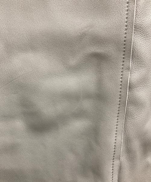 DIESEL（ディーゼル）DIESEL (ディーゼル) L-KORN レザージャケット グレー サイズ:Lの古着・服飾アイテム