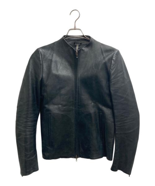 KAZUYUKI KUMAGAI ATTACHMENT（カズユキクマガイ アタッチメント）KAZUYUKI KUMAGAI ATTACHMENT (カズユキクマガイ アタッチメント) シングルライダースジャケット ブラック サイズ:2の古着・服飾アイテム