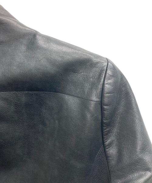 KAZUYUKI KUMAGAI ATTACHMENT（カズユキクマガイ アタッチメント）KAZUYUKI KUMAGAI ATTACHMENT (カズユキクマガイ アタッチメント) シングルライダースジャケット ブラック サイズ:2の古着・服飾アイテム